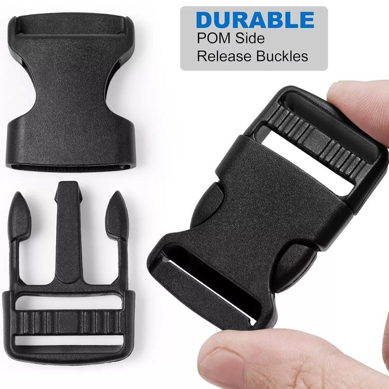 1 комплект 10 метров боковые сумки для самостоятельного рюкзака черный пластиковый нейлоновый ремень пряжка клипса