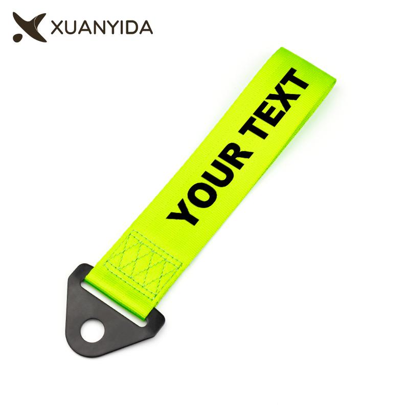 Custom Tow Strap Personalised Customized Your Text Logo Tow Rope Ribbon Auto Car Accessories Trailer Ropes Bumper Towing Strap