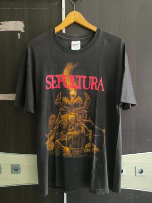 Винтажная футболка Sepultura 90-х "ARISE" Перепечатка