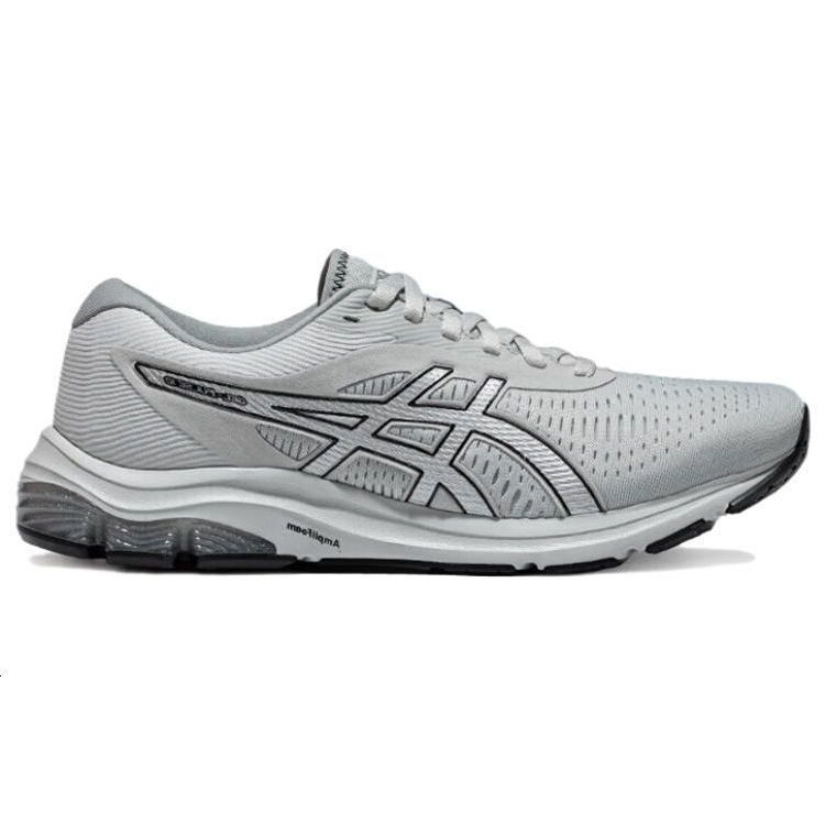 Asics Gel-Pulse 12 Удобные Универсальные Спортивные Ткань Синтетическая Кожа Низкий Верх Тренировочные Кроссовки для Бега Мужские кроссовки Серый 1011B729-021