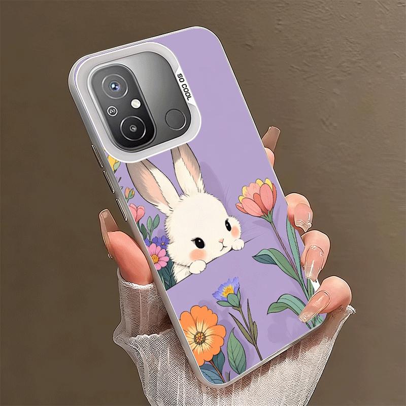 Милый Мультяшный Кролик Заяц Ударопрочный Чехол для Телефона для Xiaomi Poco X7 X6 X5 X3 Pro F7 Ultra M8 Redmi 15C 15 14C 13C 12C 10C 13 12 1