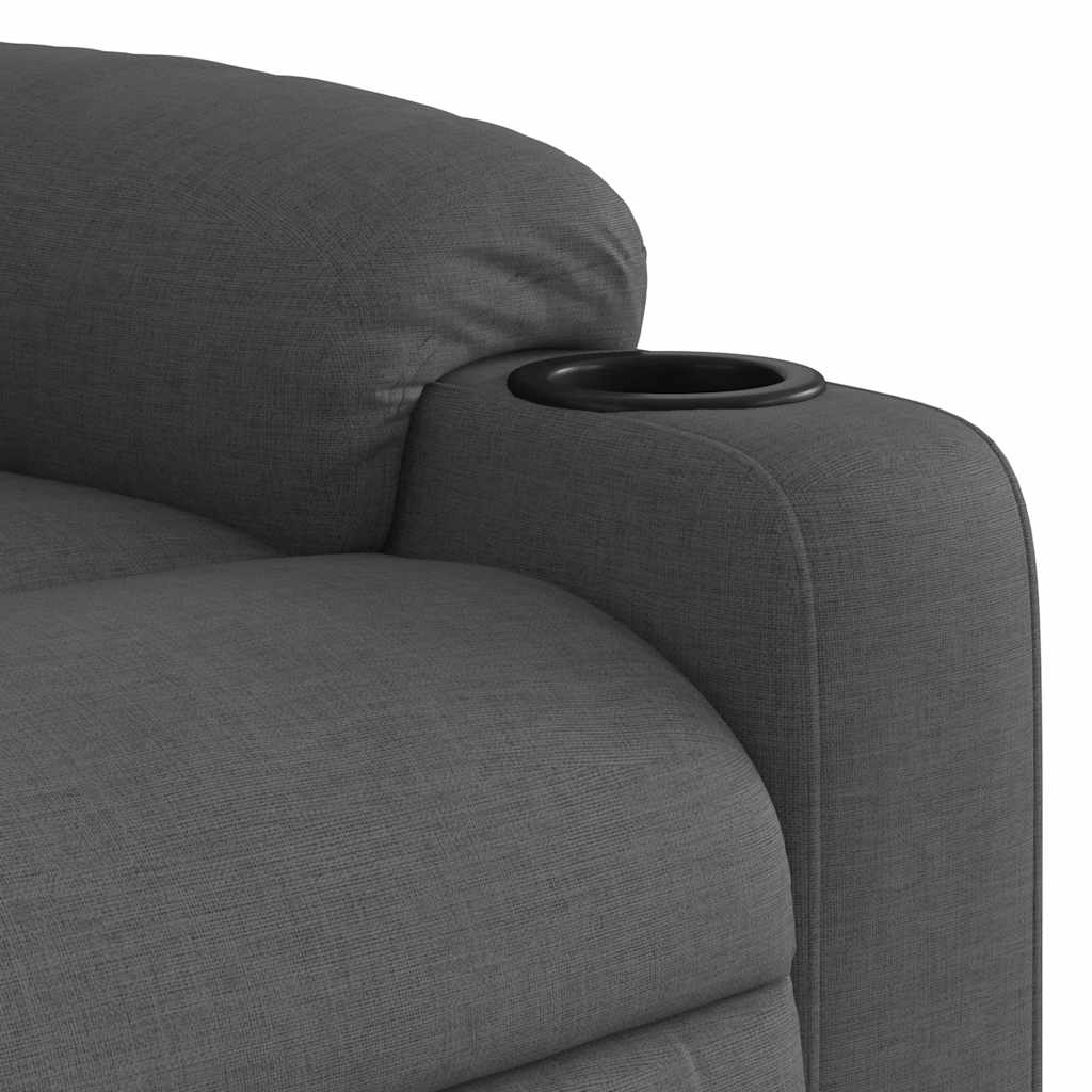 Relaxation Armchair Dark Grey Fabric