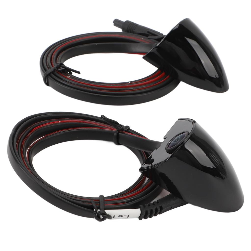 Камера слепых зон автомобиля с ночным видением, крепление на ленту, камера бокового обзора, система видеонаблюдения для камеры (черный)