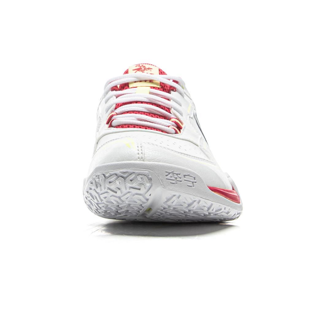 Li Ning Амортизирующие Нескользящие Износостойкие Низкие Бадминтонные Кроссовки Унисекс Серый Красный AYTV003-3