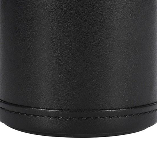Faux Leather Dice Cup Red Flannel Interior Manual Shaker Cup Adults Family Night Bar Party Gambling Drinking Board Game Casino Equipment