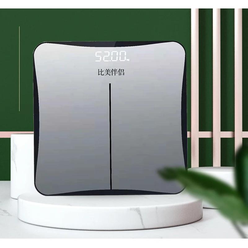 Стеклянные умные электронные весы USB зарядка ЖК-дисплей взвешивание тела цифровые весы для взвешивания тела напольные весы