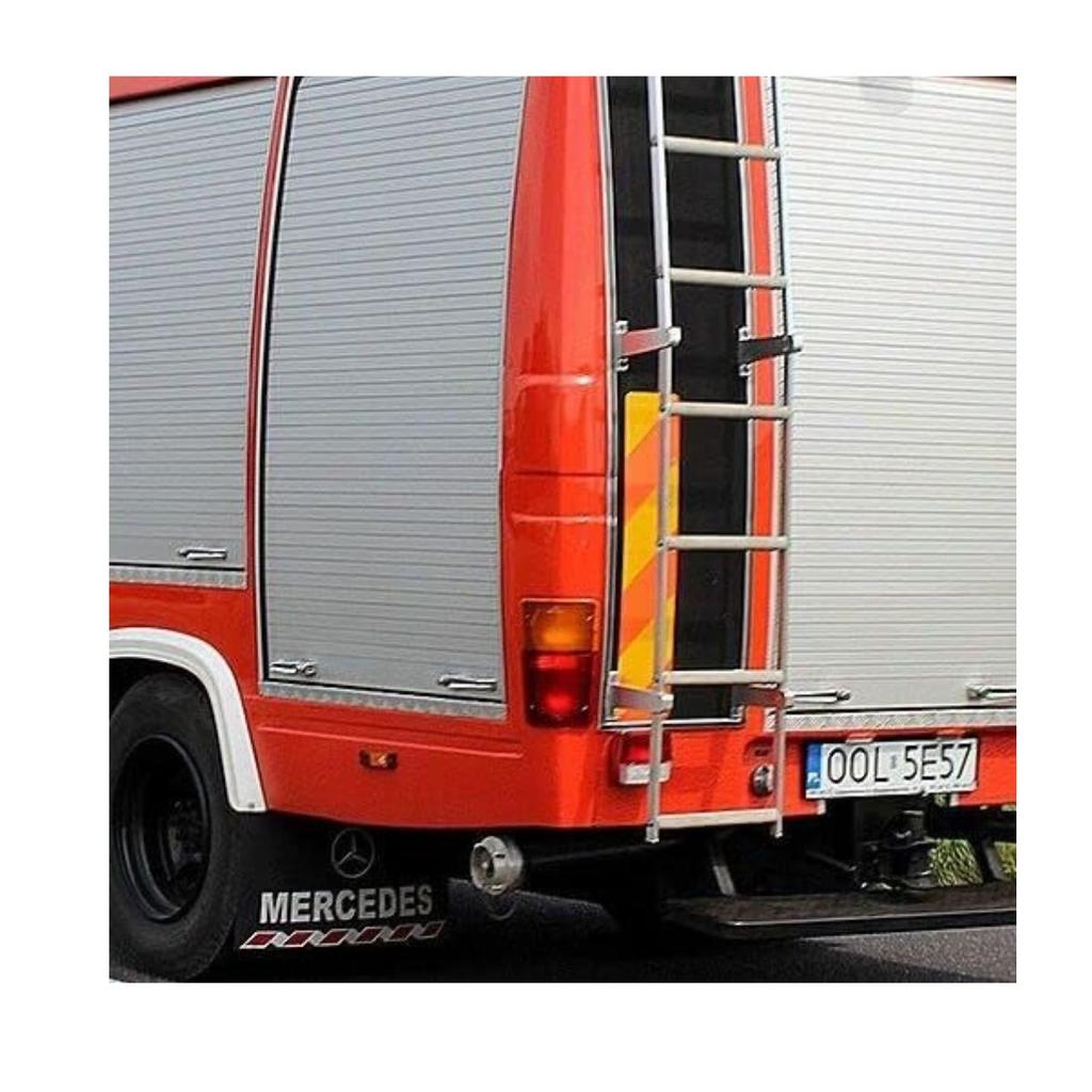 Комплект задних фонарей 24В для грузовика и микроавтобуса Mercedes – Совместим с Mercedes 508D, 608, L407 | Красные/Желтые линзы | 3 функции | Комплект из 2 штук (Левый + Правый)