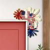 Thickened Wooden Independence Day Decorative Door Corner Patriotic Wooden Celebration Wooden Decorative Pendant