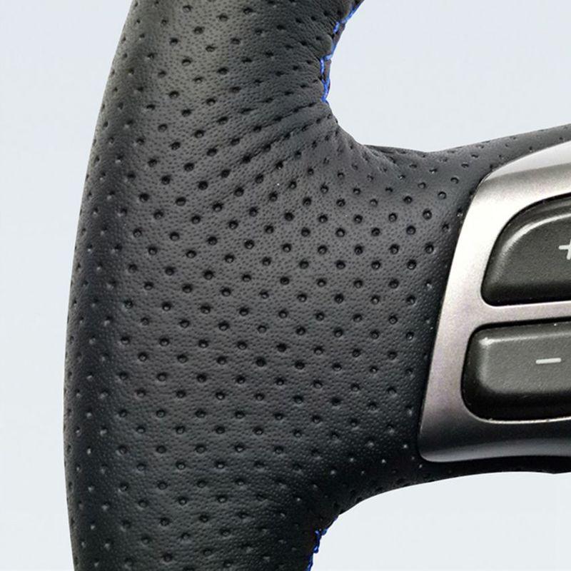 Чехол-обмотка на руль из черной искусственной кожи для Subaru Forester 2005-2007, Outback 2005 2007, Legacy 2005-2007