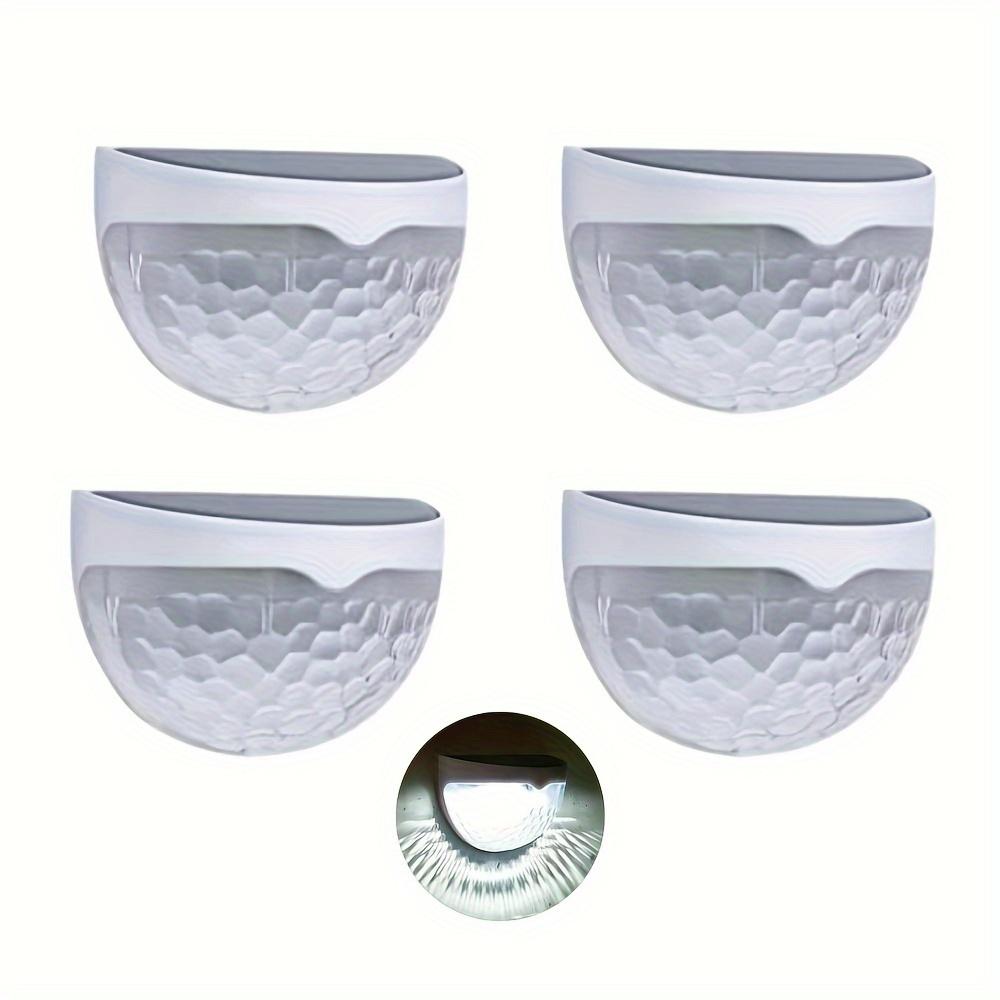 2/4 шт. светодиодные солнечные фонари для забора, уличные водонепроницаемые настенные светильники, гофрированные светильники для забора, террасы, садовой дорожки, декоративные светильники