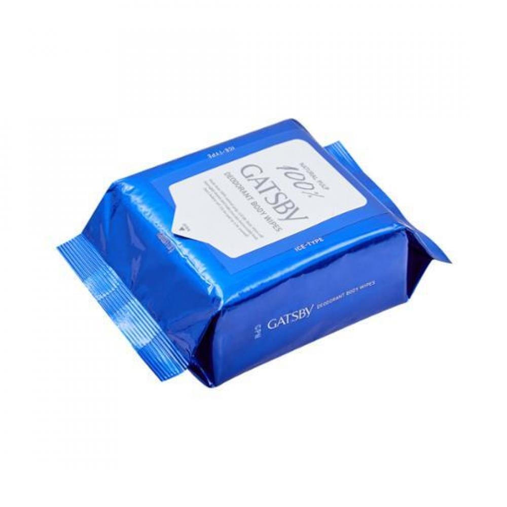 Gatsby [новый] [большая емкость] Дезодорирующая салфетка для душа Gatsby Ice Citrus 30 штук