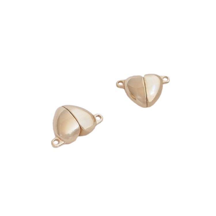 14K Gold-Filled Heart Magnetic Clasp for Necklaces