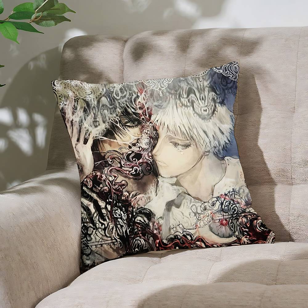Anime TThe Summer HHikaru Died Customizable Square Pillowcases Stylish And Soft Perfect For Beds Cars And Sofas
