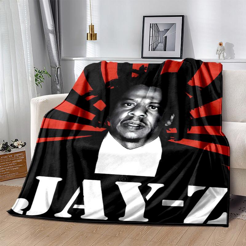 Jay-Z Flannel Blanket Soft All-Season Throw, Design for Camping, Car Travel, Hiking Sofa, Bed, Office Perfect Gift for Parties