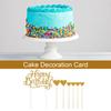 Cake Topper Glitter Letters Cupcake Decoration Card Birthday Party Decor Supplies