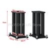 2Pcs 20-80cm Speaker Stand 5x5CM Steel Column Audio Stand Tray Bracket For DJ Bookshelf Speakers Satellite Surround Sound System