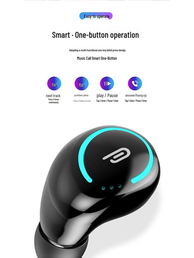 Беспроводные Bluetooth 5.0 Стерео Наушники: Двухушные, с тяжелым басом, внутриканальные спортивные наушники