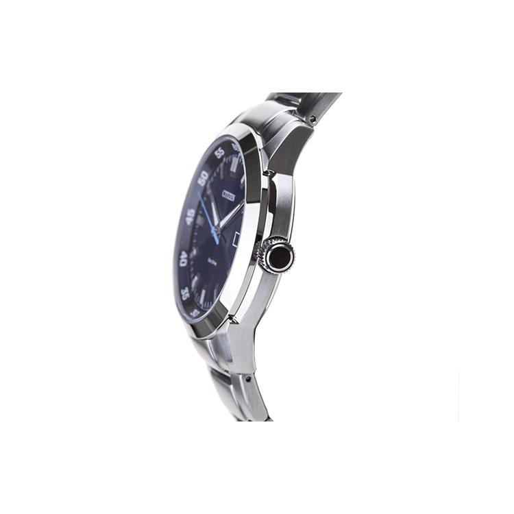 Citizen Коллекция Eco-Drive Часы с кварцевым механизмом на солнечных батареях Мужские часы Синий циферблат BM7140-54L