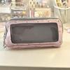 Canvas Material Pen Pouch Polka Dot Pattern Stationery Bag Portable Pencil Case  For Students
