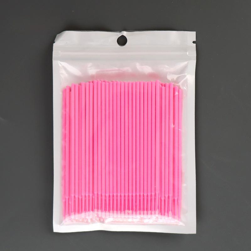 100pcs/lot Size Disposable Cotton Soft Swab Eyelash Extension Microbrush Applicators Individual Mascara Micro Brush Stick
