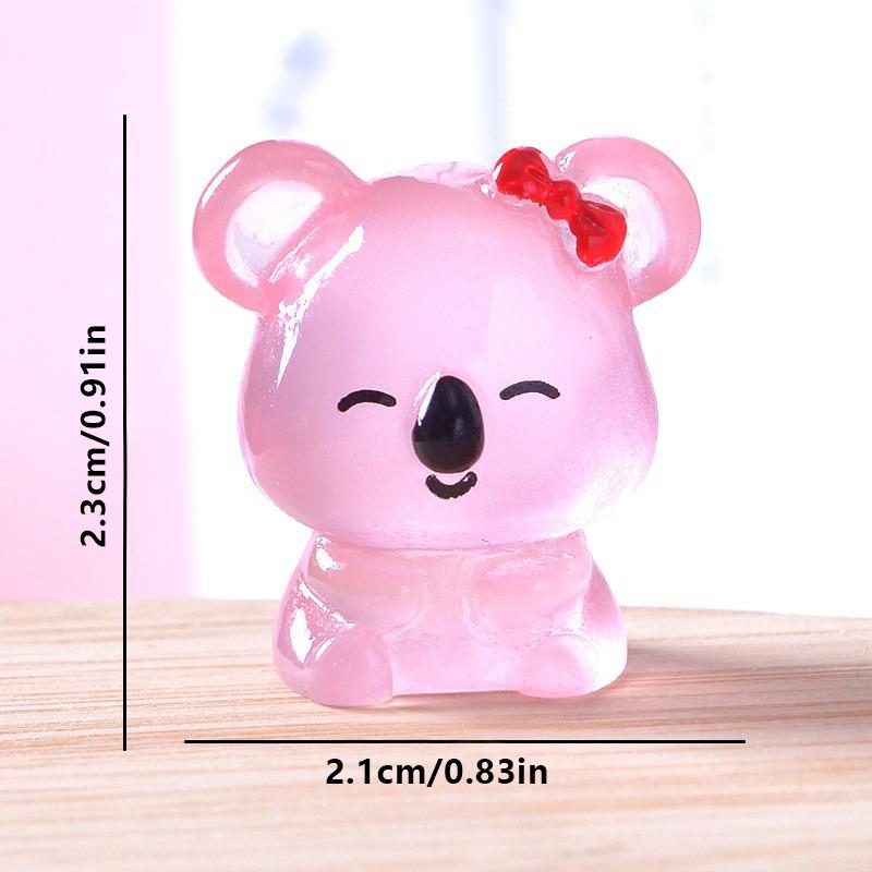 1 шт. красочные светящиеся коалы микро ландшафтные аксессуары уличный миниатюрный декор светящийся в темноте украшение для сада своими руками фея