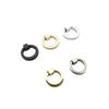 4pcs Drawer shoe cabinet hanging ring zinc alloy handle black gold minimalist wardrobe door handle single-hole circular handle