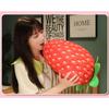 Cartoon Simulation Big Strawberry Lovely Pillow Large Plush Toy Girl Fruit Cushion Bedroom Living Room Sofa Decoration Pillow