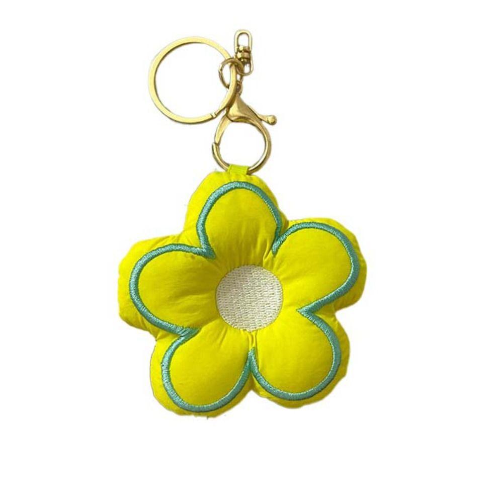 Lovely Lanyard Flower Keychain On the Phone Accessories Cute Backpack Ornaments Pendant Keyring Lanyard Strap for Phone Chain