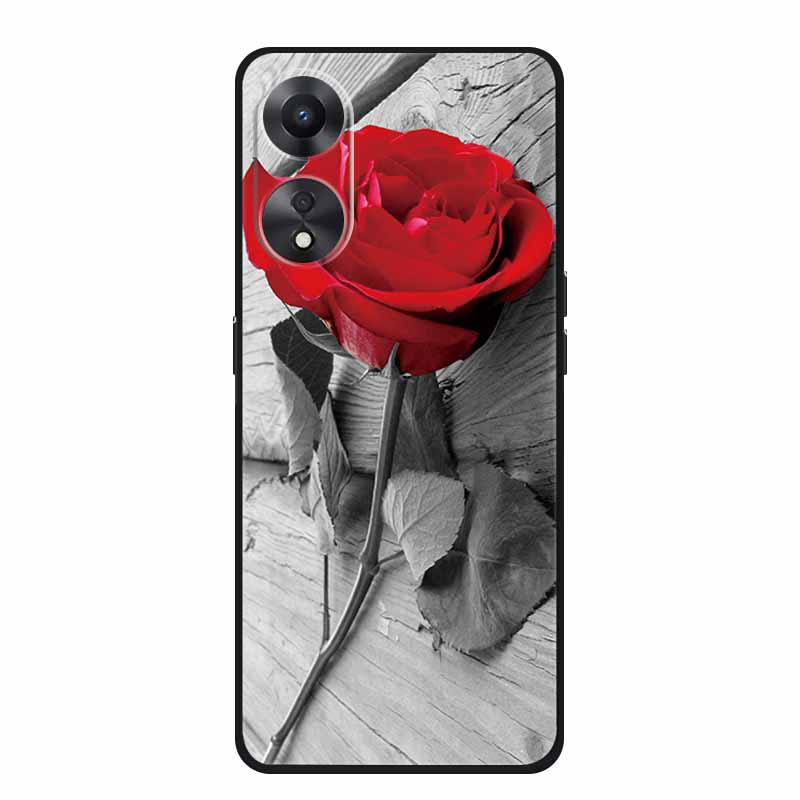Чехол для OPPO A78 5G Модный силиконовый мягкий ТПУ задняя крышка для Oppo A58 A58X 5G OPPOA78 5G Чехлы для телефонов Ударопрочный CPH2483 Fundas