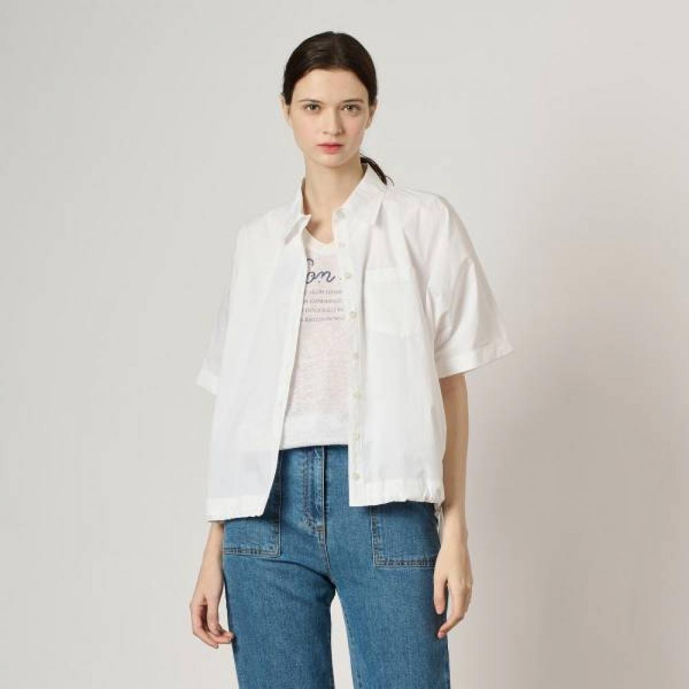 Bcbg Solid Drawstring Shirt B4m4b421