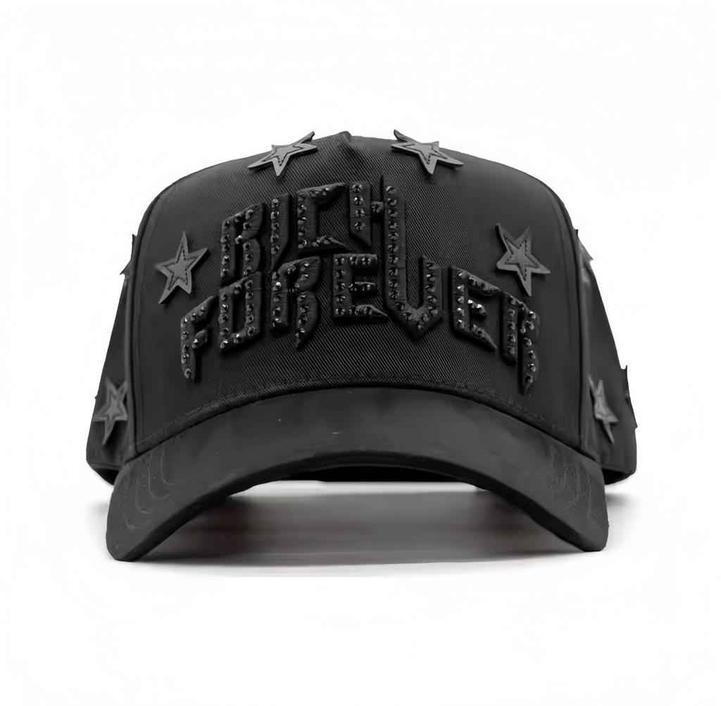 High Quality 5-Panel Curved Brim Baseball Cap with Rhinestone Embellishments Terry Fabric Dobby Style-Sporty Unisex Adult Hat
