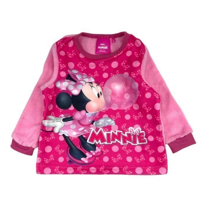 Pyjama fille Disney - MIN24-2949 S1-6A - Rose - Licence Minnie