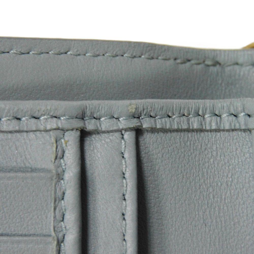 Подержанный кошелек Caro Scarlet (S5032UWHC_M81B) 7941 Текущий логотип CD Вышитый двустворчатый Cannage Небесно-голубой (10656) из Японии