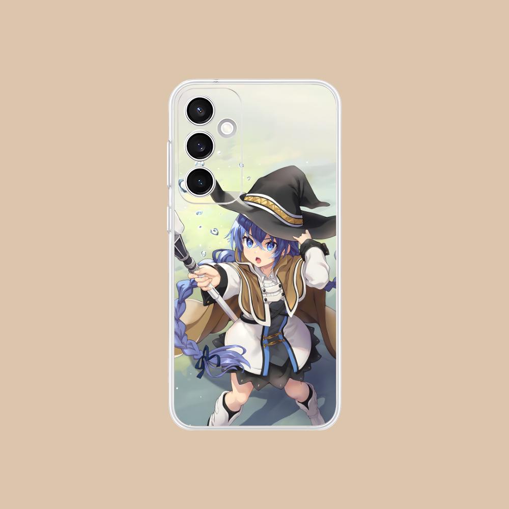 Чехол для мобильного телефона Mushoku Tensei Roxy для Samsung Galaxy S25 S24 S23 S22 S21Plus FE Ультрапрозрачный Цветной Чехол Красивый Роскошный
