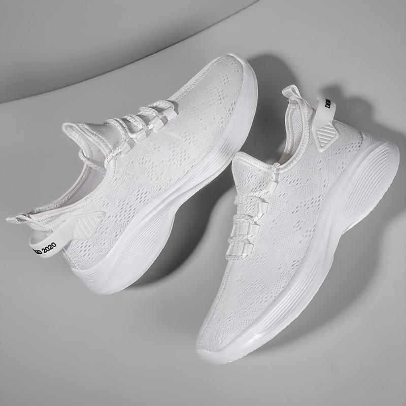 Легкие мужские сетчатые кроссовки, летние повседневные мужские кроссовки для улицы, нескользящие, дышащие, спортивные, модные, универсальные, мужские кроссовки для спорта