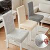 Thickened Straight Back Chair Cover Anti Slip Dustproof Wear-resistant Jacquard Elastic All Inclusive Household Chair Cover