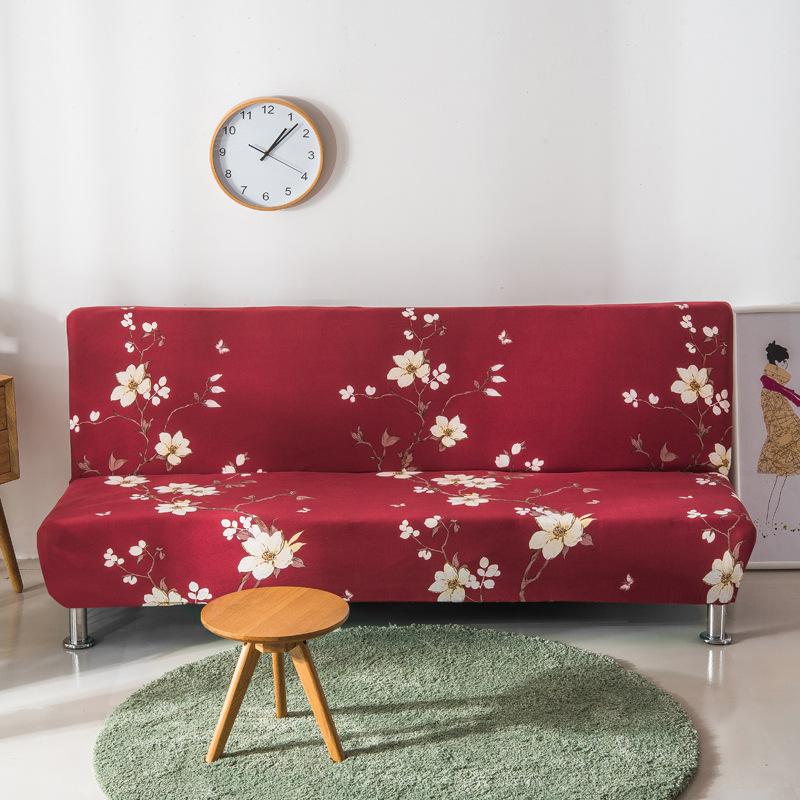 Full Coverage Elastic Sofa Bed Cover, Armless Sofa Cover, Cross-border Sofa Bed Dust Cover