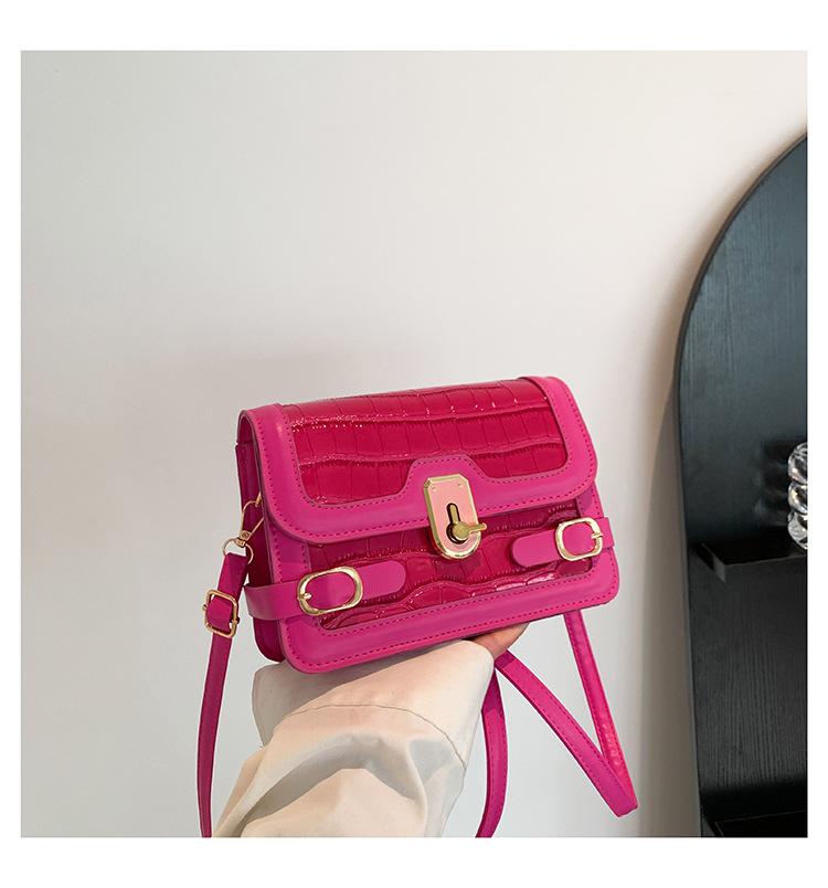 Повседневная маленькая сумка женская весна и лето 2025 новая модная текстурная на плечо сумка-мессенджер портативная маленькая квадратная сумка