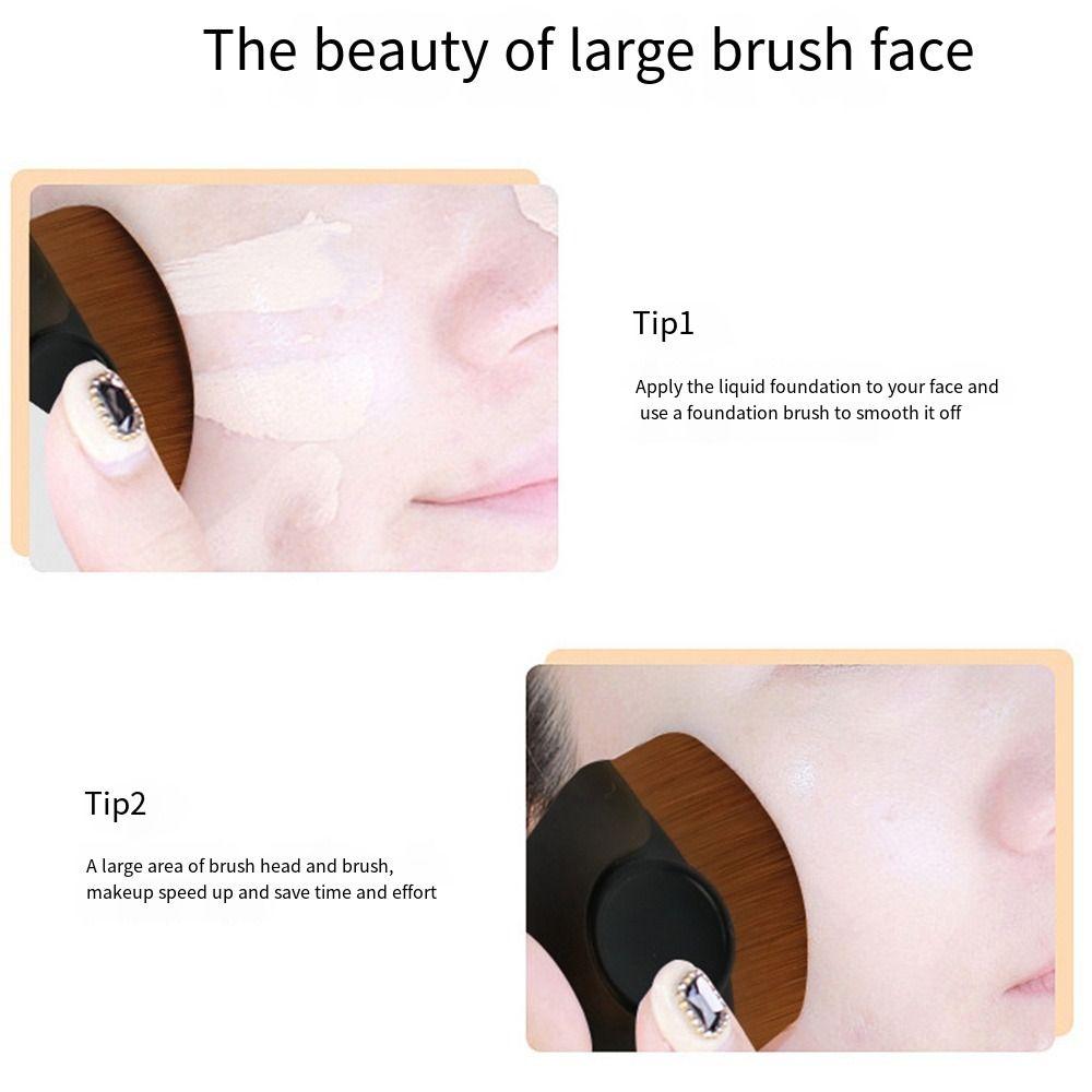 Professional Kabuki Makeup Brush Soft Contour Silhouette Brush Face Seamless Base Brush  Women