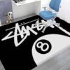 Black And White No Ball Floor Mat INS Style Soft Bedroom Floor House Laundry Room Mat Anti-skid Household Carpets