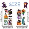 10sheets Cartoon Halloween Pumpkin Tattoo Stickers For Face Body Temporary Decorative Tattoo Stickers Kids Festival Party Gifts