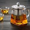 Heat Resistant Glass Teapot with Strainer Filter Infuser Tea Pot 350ml