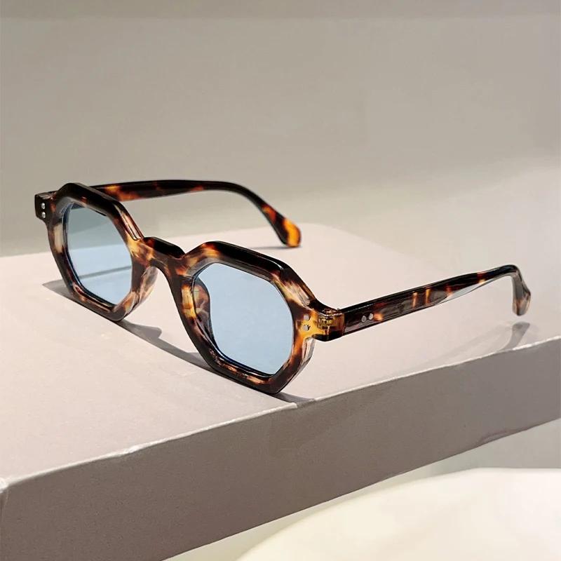 Солнцезащитные очки Polygon Новая мода Конфетный цвет оправы Уличные солнцезащитные очки Женские Модный брендовый дизайн Повседневный декор Оттенки