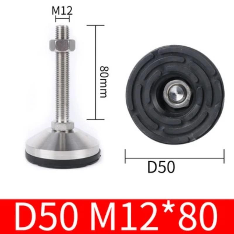 4 шт., нескользящая балансировочная чашка для ног из нержавеющей стали, регулируемая сверхмощная фиксированная ножка для промышленного оборудования, мебели