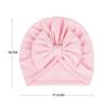 Cotton Polyester Big Bow Hats Solid Color Toddler Turban Cute Headband  Baby Girls Boys