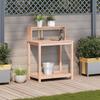 vidaXL Pflanztisch mit Ablagen 82,5x50x109,5 cm Massivholz Douglasie