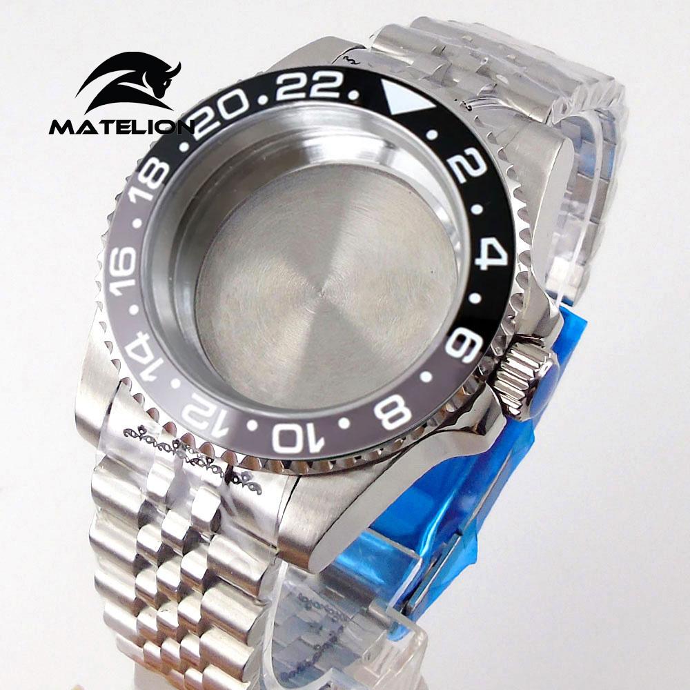 Корпус для дайвинга Matelion 200M, 40 мм, подходит для NH35 NH36 NH34 GMT ETA 2824 PT5000, браслет Jubilee, сапфировое стекло, застежка-слайдер