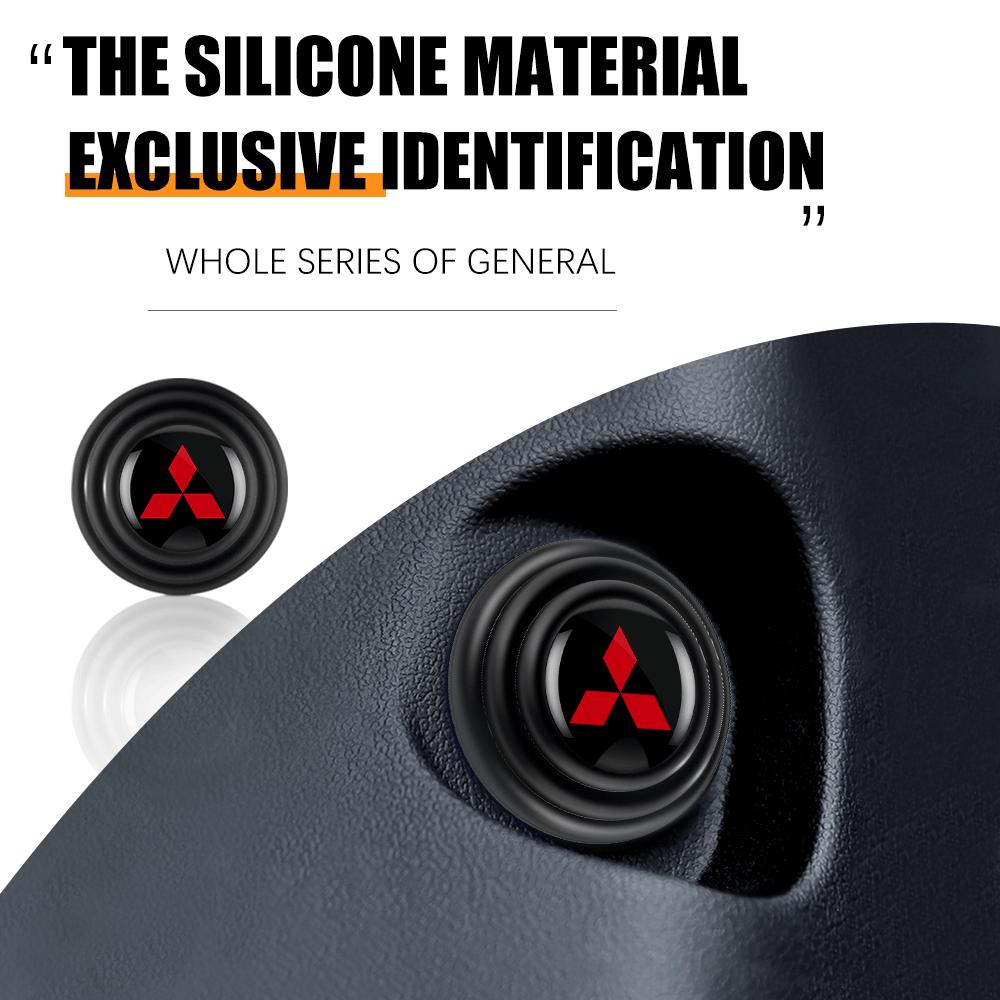 4/12pcs Car Door Shockproof Silicone Gasket Buffer Pad For Mitsubishi L200 ASX Pajero Sport Outlander Xpander Eclipse Delica