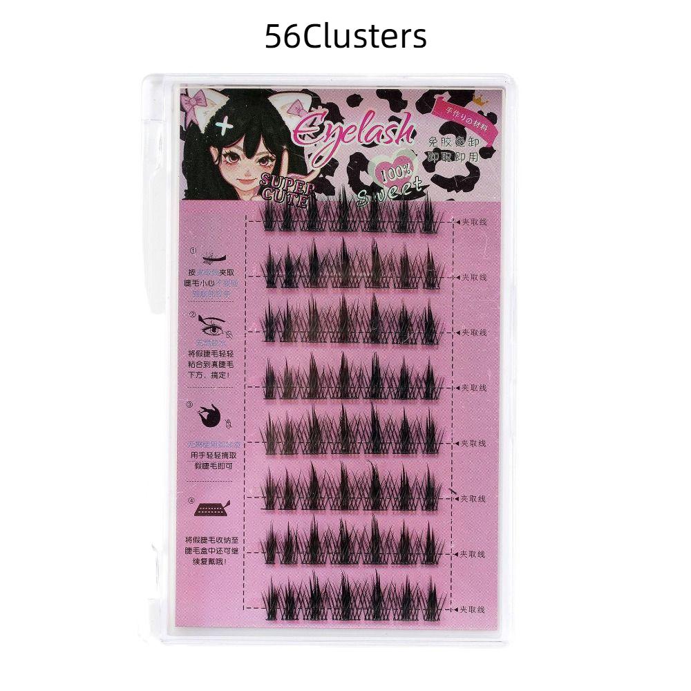 DIY Индивидуальные Пучки Ресниц Наращивание Сегментированные Пучки Ресниц Ежедневные