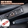 Soft Carbon Fiber Center door lock button Trim Sticker For Seat Leon 2008-12